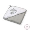 BabyOno fürdőlepedő kapucnis bambusz 100x100cm szürke róka 346/03