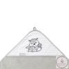 BabyOno fürdőlepedő kapucnis bambusz 100x100cm szürke róka 346/03