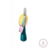 BabyOno csörgő Rainbow flower plüss virág 609