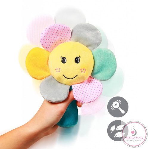 BabyOno csörgő Rainbow flower plüss virág 609
