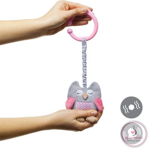 BabyOno játékfigura Sofia bagoly plüss rezgő 21cm két színben 442