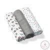 BabyOno textilpelenka színes 3db bambusz szürke 397/02