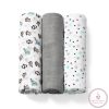 BabyOno textilpelenka színes 3db bambusz szürke 397/02