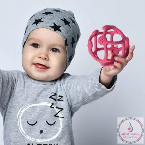 BabyOno rágóka - Ortho gömb szilikon világoskék 489/01