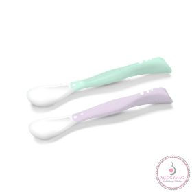  BabyOno etetőkanál puha flexibilis 2db lila 1066/03, UTOLSÓ DARABOK!