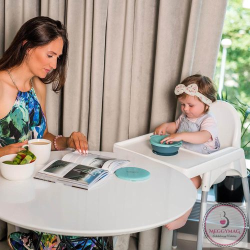 BabyOno tányér - Snack tartó, tapadó aljú, fedeles 1078