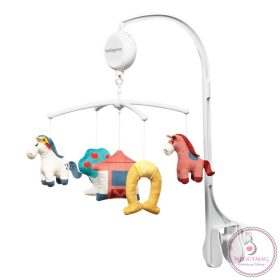   BabyOno zenélő-forgó elektromos - utazóágyra és fa kiságyra - Lovak 793