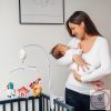 BabyOno zenélő-forgó elektromos - utazóágyra és fa kiságyra - Lovak 793
