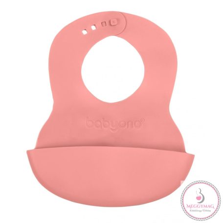 BabyOno előke - műanyag puha állítható rózsaszín 835/04