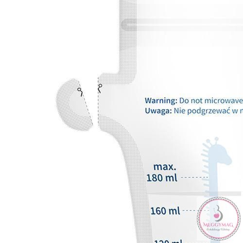 BabyOno anyatejtároló tasak - eldobható 30db 180ml 1084