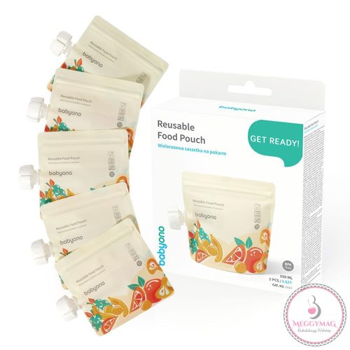 BabyOno tasak bébiételekhez - újratölthető 150ml 5db 1467