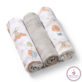   BabyOno textilpelenka színes 3db bambusz világosszürke 397/09