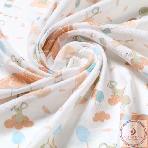 BabyOno textilpelenka színes 3db bambusz világosszürke 397/09