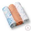 BabyOno textilpelenka színes 3db barack 348/09