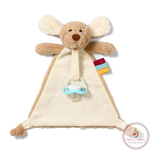 BabyOno szundikendő - Willy kutyus cumitartóval plüss 1523