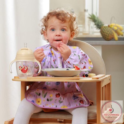 BabyOno előke - hosszú ujjas vízálló Garden 6hó-2év 1476/01