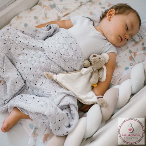 BabyOno babatakaró bambusz kötött 75x100cm szürke 1479/02, UTOLSÓ DARAB!