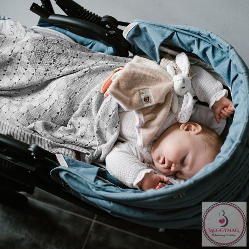 BabyOno babatakaró bambusz kötött 75x100cm szürke 1479/02, UTOLSÓ DARAB!