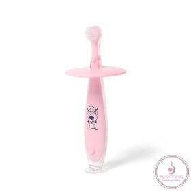 BabyOno fogkefe szilikon 6 hó rózsaszín 551/02