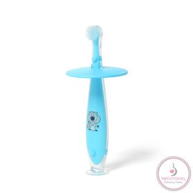 BabyOno fogkefe szilikon 6 hó kék 551/03