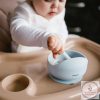 BabyOno tálka szilikon tapadó aljú kék 1481/01
