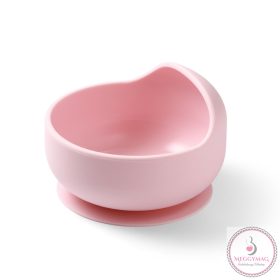 BabyOno tálka szilikon tapadó aljú rózsaszín 1481/02