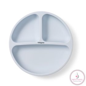   BabyOno tányér szilikon tapadó aljú háromrekeszes kék 1482/01