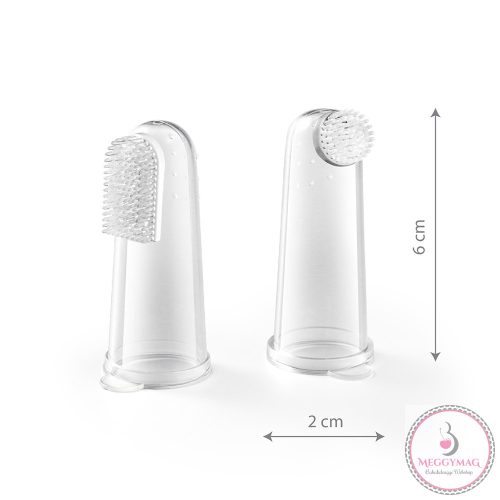 BabyOno fogkefe és ínymasszírozó babáknak átlátszó 2db 1545
