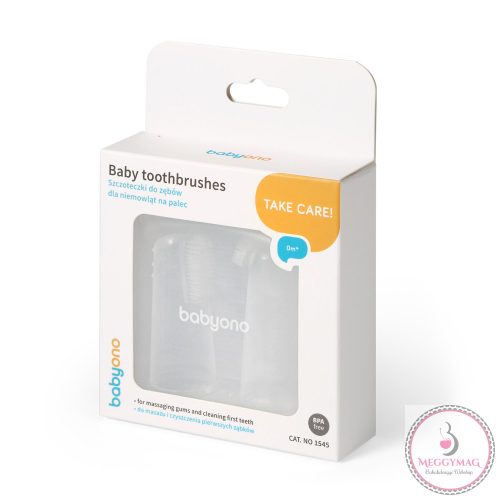 BabyOno fogkefe és ínymasszírozó babáknak átlátszó 2db 1545
