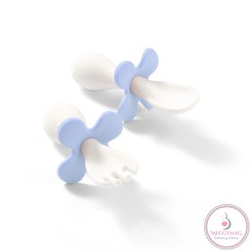   BabyOno evőeszköz-készlet - ergonomikus, dobozzal pasztell kék 969/05