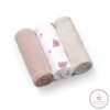 BabyOno textilpelenka színes 3db gyűrt muszlin szürke 828/03
