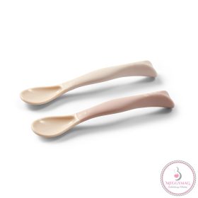   BabyOno etetőkanál puha flexibilis 2db bézs-rózsa 1066/06