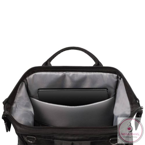 BabyOno pelenkázó táska MODERN STYLE hátizsák 27x40x19cm fekete 1649/01
