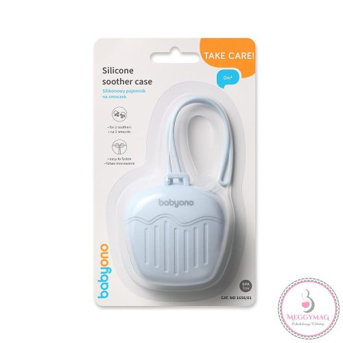 BabyOno cumitartó tok 2cuminak szilikon kék 1656/01