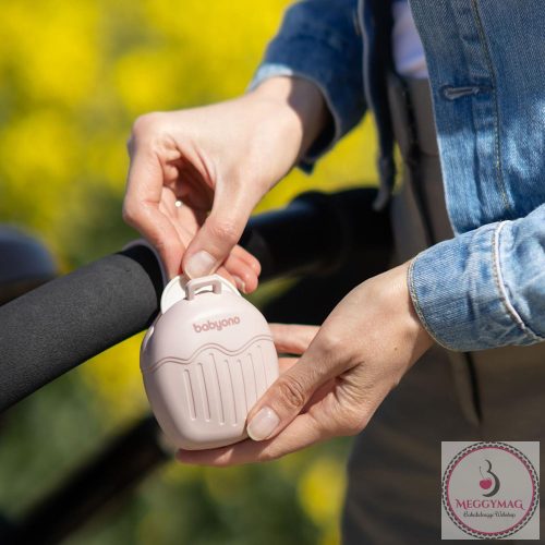 BabyOno cumitartó tok 2cuminak szilikon rózsaszín 1656/02