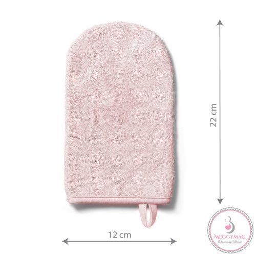 BabyOno fürdetőkesztyű - bambusz púderrózsaszín 347/10