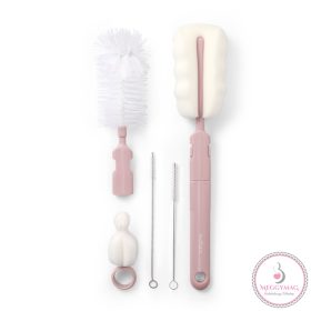   BabyOno üveg- és cumimosó kefe szett púderrózsaszín 735/05