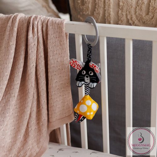 BabyOno függő csörgő kontrasztos színekkel MOUSE 1676