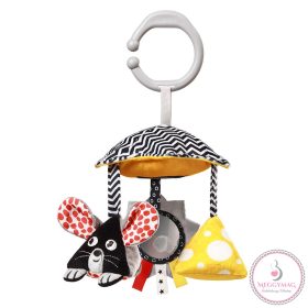   BabyOno játék babakocsira kontrasztos színekben MOUSE 1678