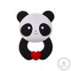 Akuku rágóka szilikon Panda
