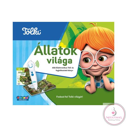 Állatok világa: Tolki hangoskönyv készlet interaktív beszélő tollal!