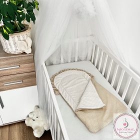   BB Cipzáros babatakaró , pólyatakaró 70×40 cm Bézs-fehér csillagos KÉSZLETEN A BOLTBAN!