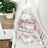 Bbaby 4 részes babaágynemű szett - Álomelefánt rózsaszín 