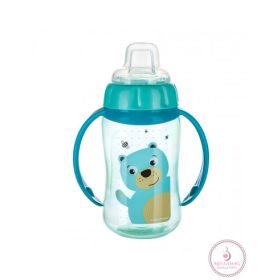   Canpol babies tanulópohár puha ivócsőrrel 320 ml 6 h+ Cute Animals türkiz