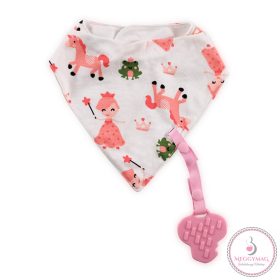 Lorelli nyálkendő levehető rágókával - hercegnős