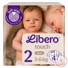Libero Touch 2 pelenka, 3-6 kg, 47 db