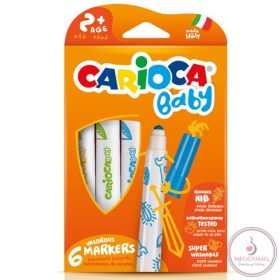 Carioca: Színes bébi filctoll 6db-os szett kimosható