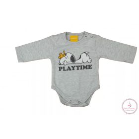 Hosszú ujjú baba body Snoopy mintával 80-as