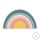 PETITE&MARS szilikon egymásra rakható játék Rainbow Misty Green 12m+