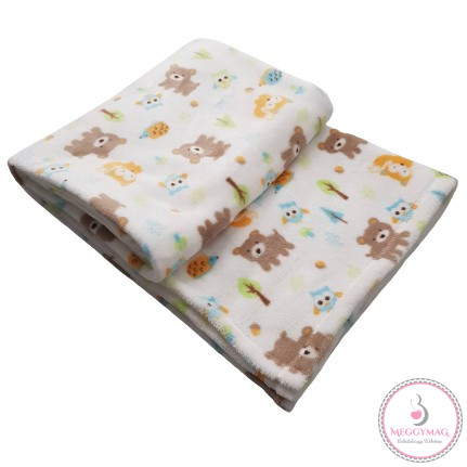 Wellsoft Mintás babatakaró 70×90 - Maci